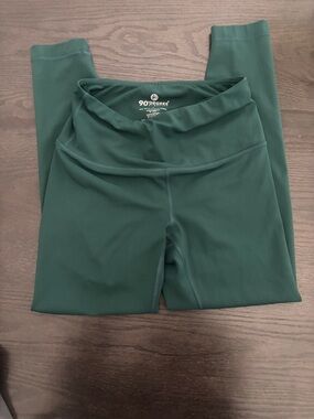 Reflex Women's Dark Green High-Waist Leggings